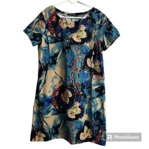 Zanzea Collection watercolor floral midi dress. Women’s size Large.